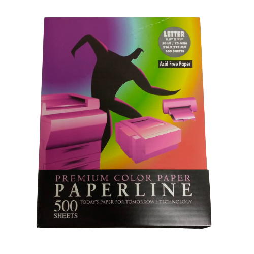 Resma De Papel Tamaño Carta De Colores Paperline Ofiprinter Com C A